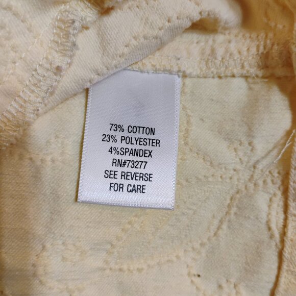 Woman's Croft and Barrow Jacket Yellow Embroidered Small - Picture 11 of 11